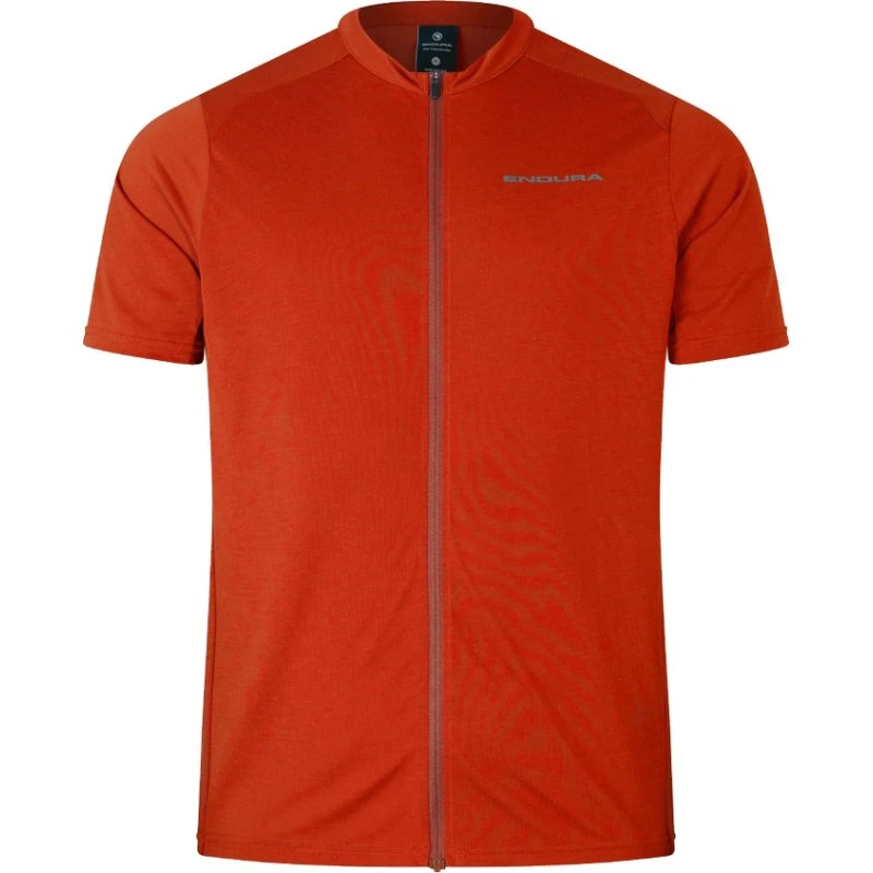 Endura Loop S/S Zipped Jersey - Flame Red