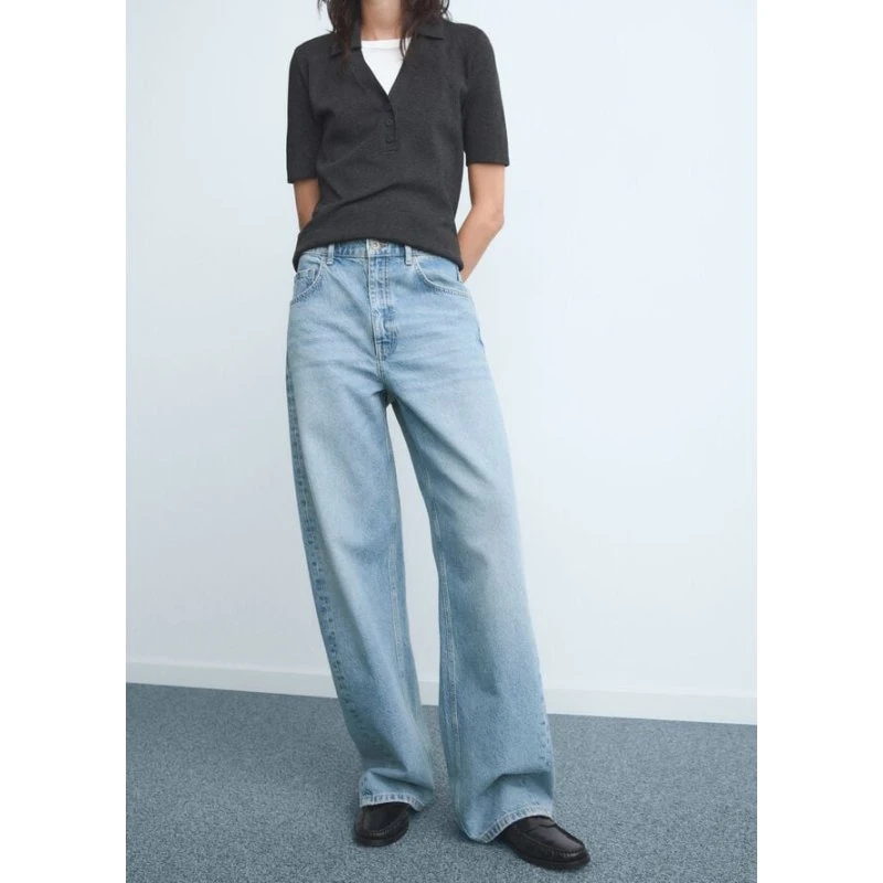 Mango Jeans Relaxed Fit - blå