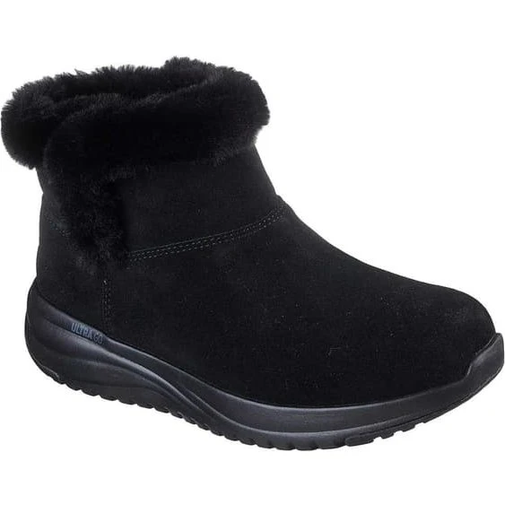 Skechers On The GO Stellar Suede Ankle Boots med Faux Fur