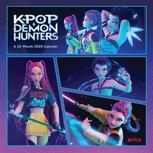 K-Pop Demon Hunters 2026 Kalender - Square Wall Calendar