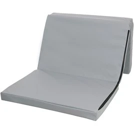 BabyTrold Foldemadras 120x60x4 cm – Grå Skai, vaskbart betræk