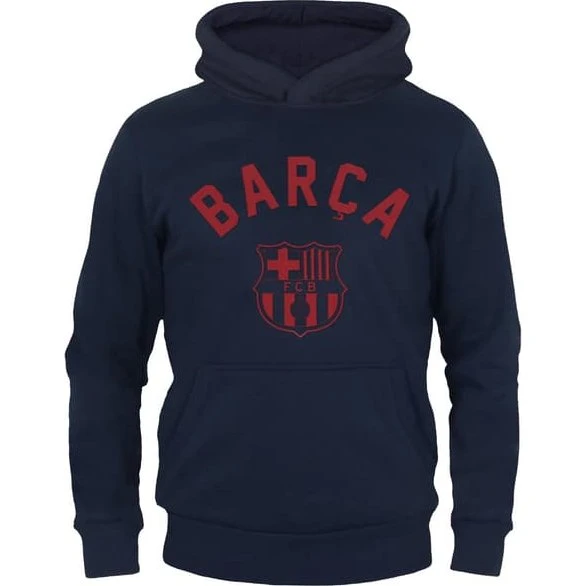 FC Barcelona Fleece Hoodie til drenge