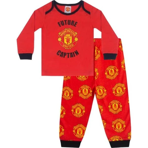 Manchester United FC Baby Boys Crest Pyjama Set