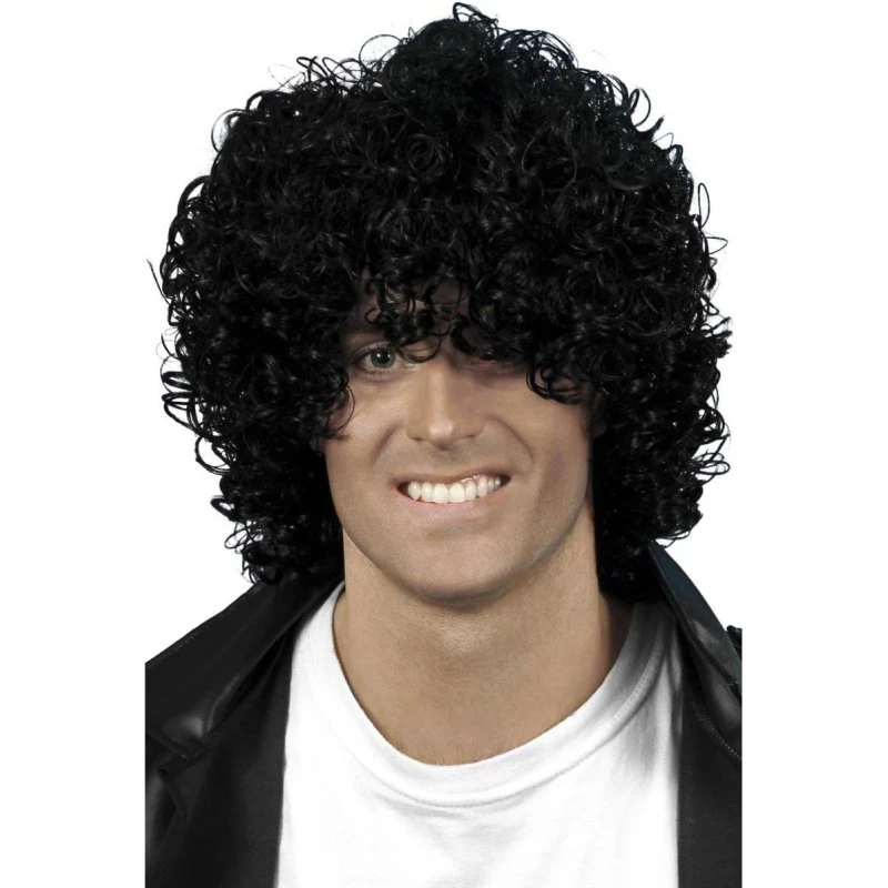 Smiffys Men's Wet Look Afro Wig
