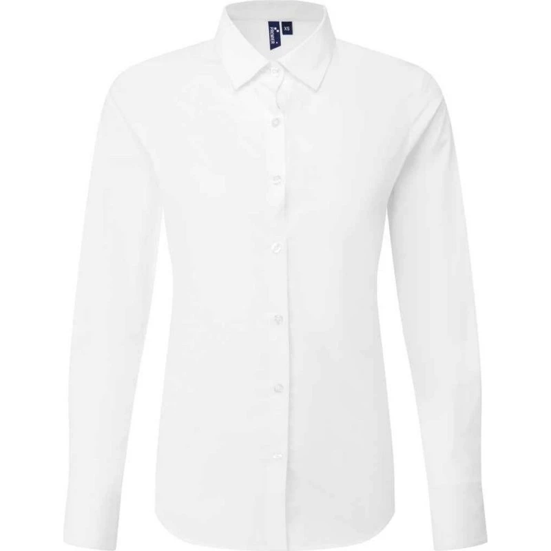 Premier Recyclight Poplin Langærmet Skjorte til Kvinder