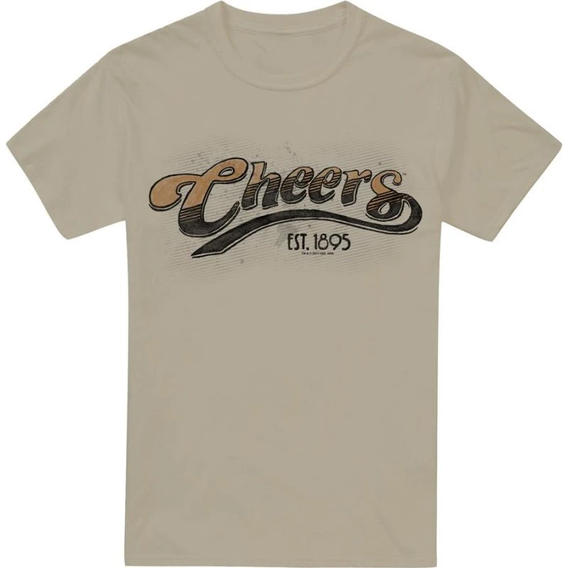 Cheers Mens Watercolour Logo T-Shirt