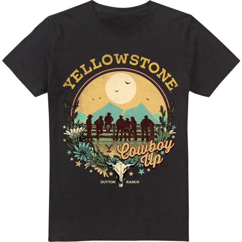 Yellowstone Cowboy Up T-shirt i 100% bomuld
