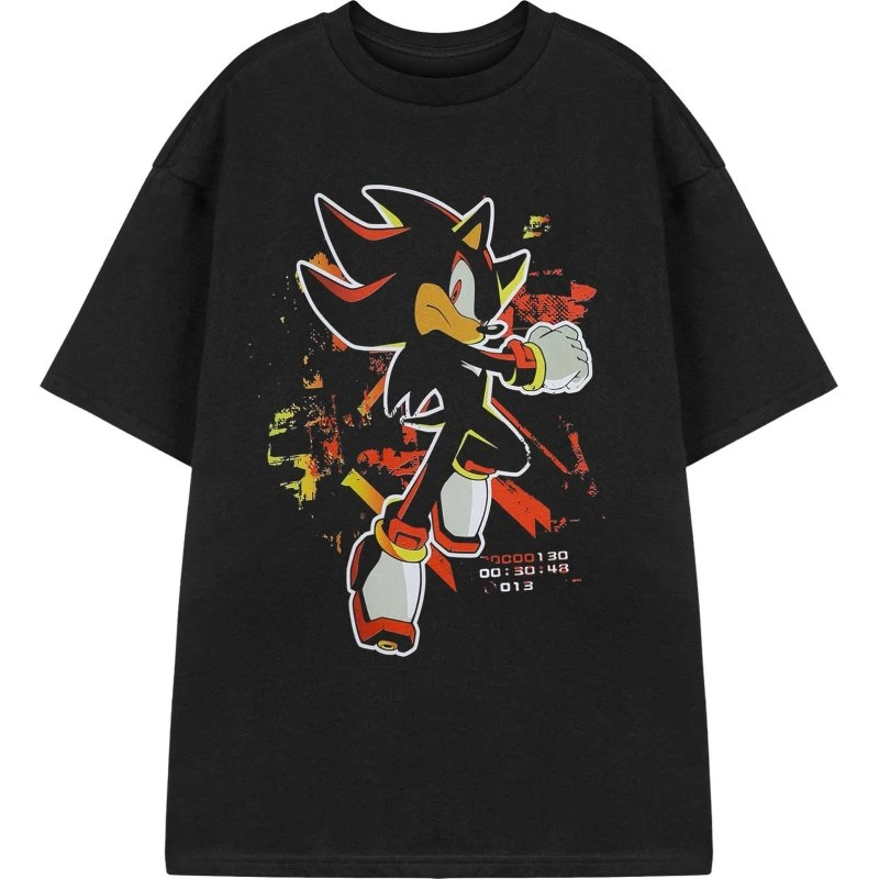 Sonic The Hedgehog Shadow Paint T-shirt i 100% bomuld