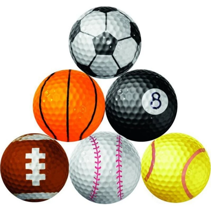 Longridge Sports Golfbolde - 6 stk. med diverse designs