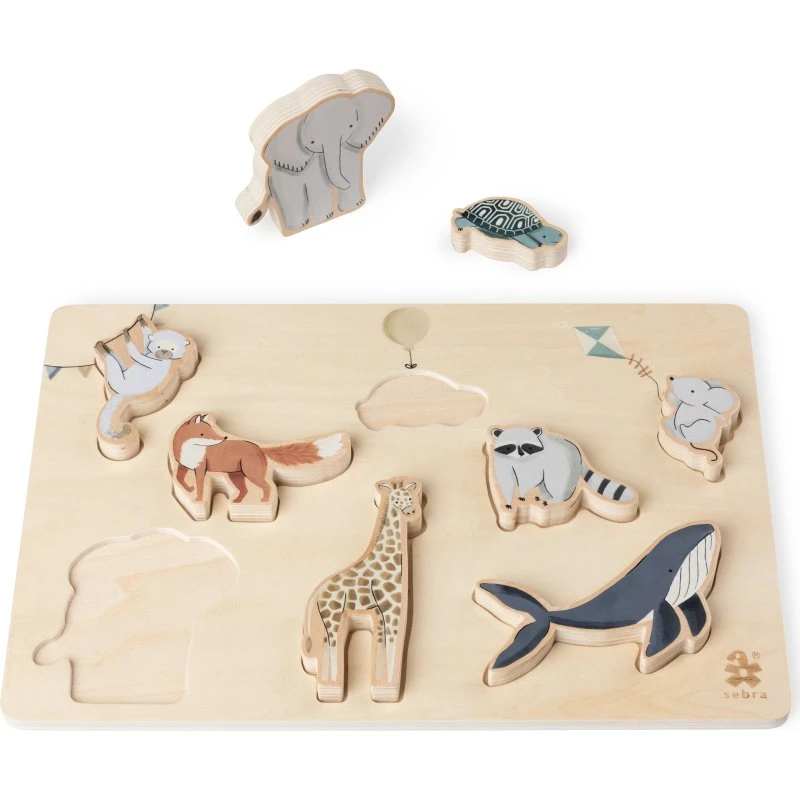 Sebra Puslespil World of Sebra - 8 træbrikker