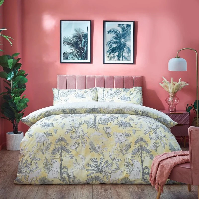 Furn Colony Palm Duvet Cover Set - Botanisk design