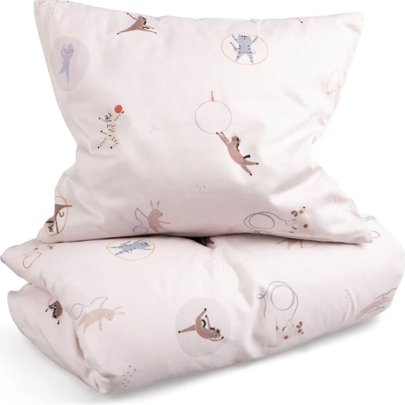 Sebra Bed Linen Junior Teeny Toes - Juniorsengetøj, Lilla