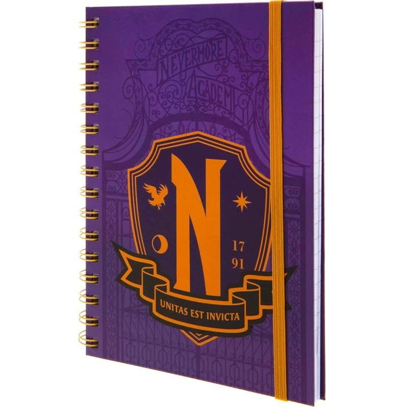 Wednesday A5 Notesbog - Nevermore Academy Crest