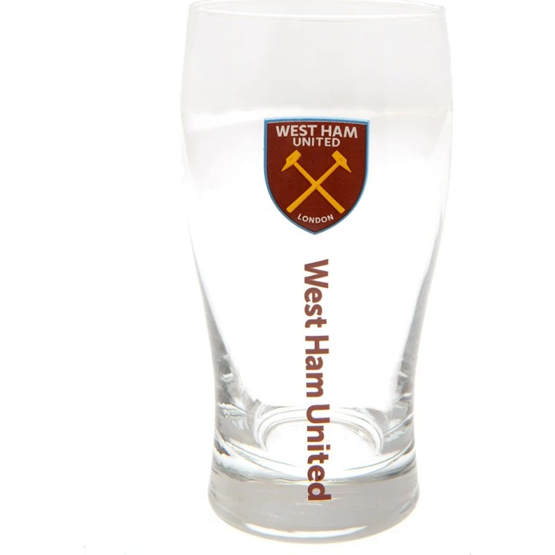 West Ham United FC Tulip Pint Glass - 570 ml
