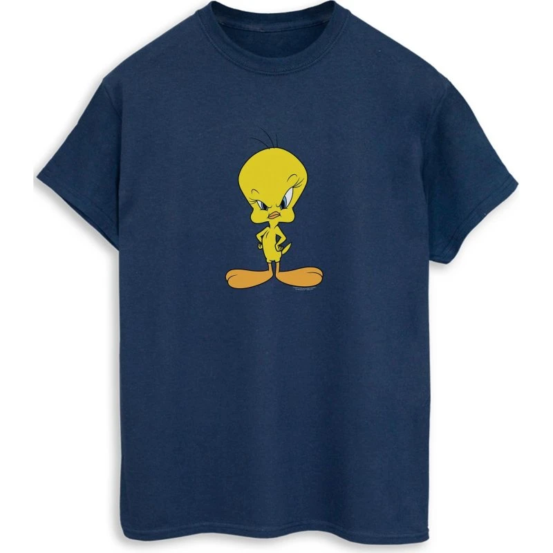Looney Tunes Herre T-shirt med Angry Tweety i bomuld