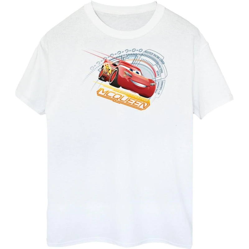 Cars Lightning McQueen T-shirt i 100% bomuld til mænd