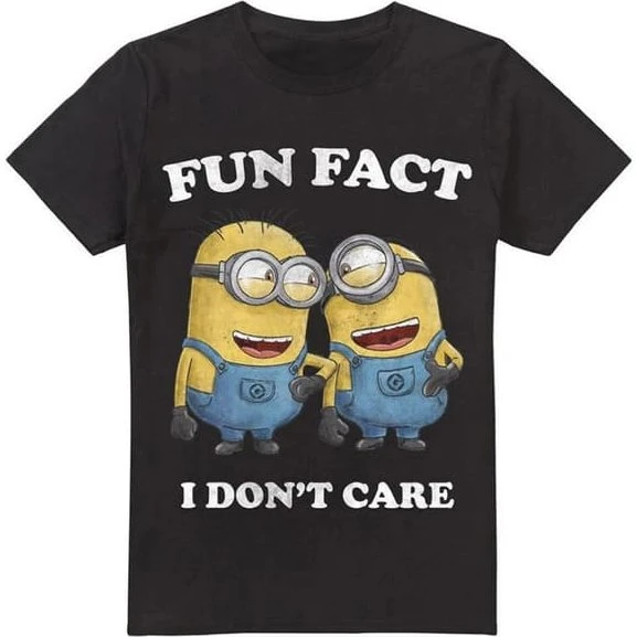 Minions T-shirt med sarkasme til mænd - 100% bomuld