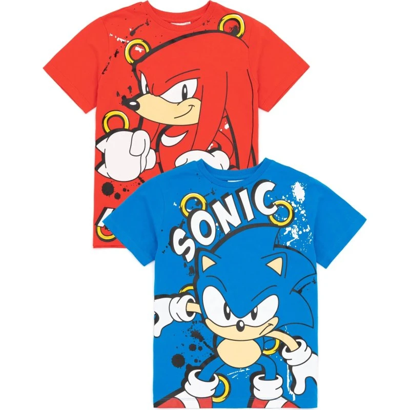 Sonic The Hedgehog T-shirt til børn (2-pak)