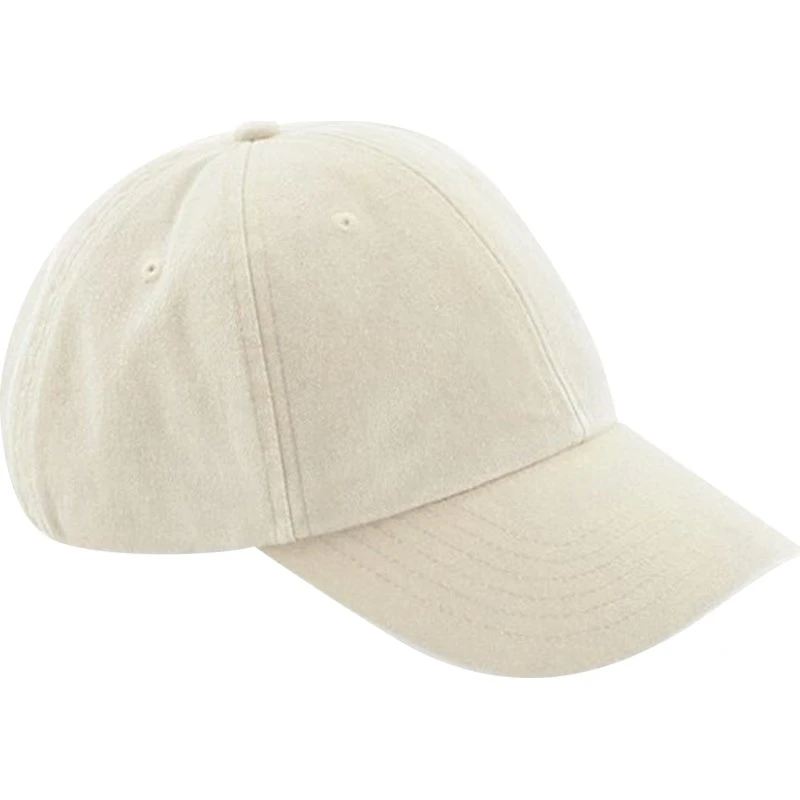 Beechfield Unisex Vintage Lav Profil Kasket i Børstet Bomuld