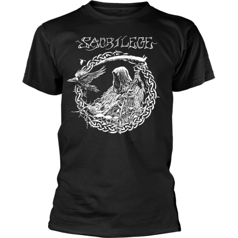 Sacrilege Unisex T-shirt med Reaper-motiv i blød bomuld