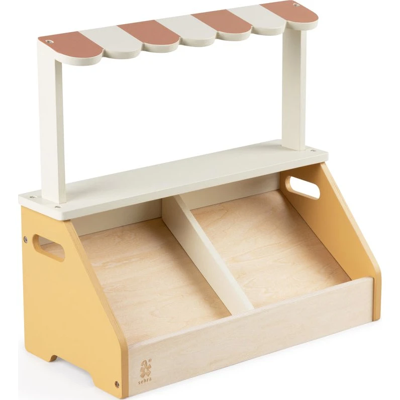 Sebra Markedsbod i træ med baldakin