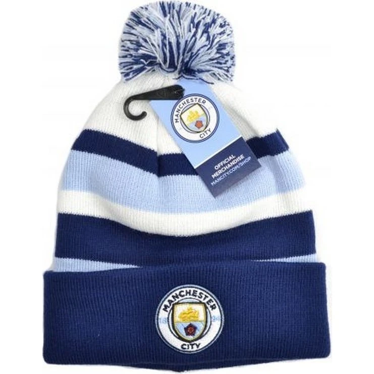 Manchester City FC Bronx Bobble strikket hue