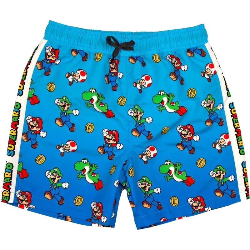 Super Mario Badeshorts til drenge med hurtig tørring