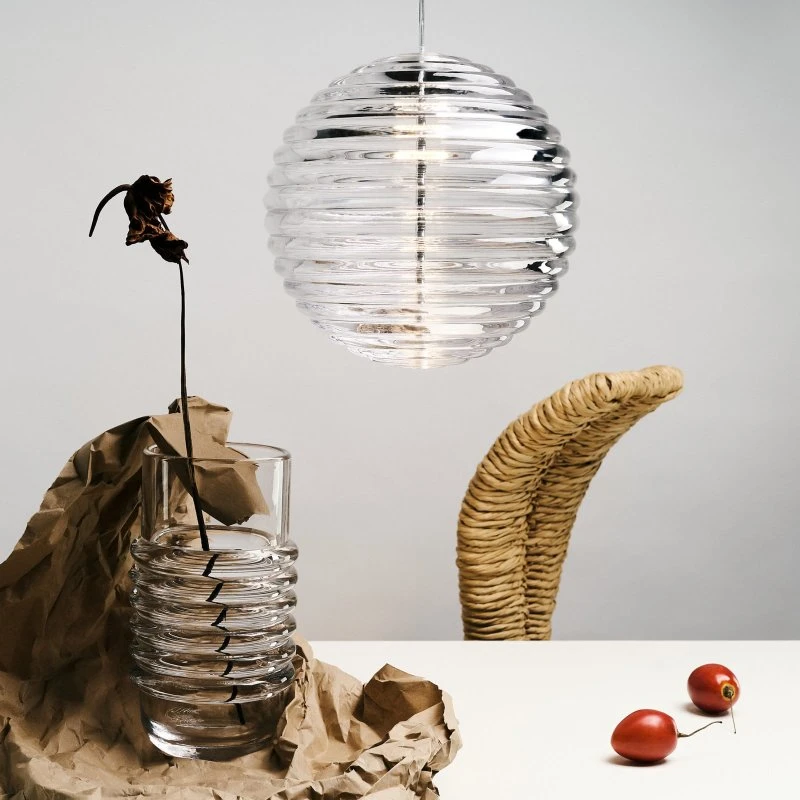 Tom Dixon Press Sphere Pendellampe - Klar Glas 2700K