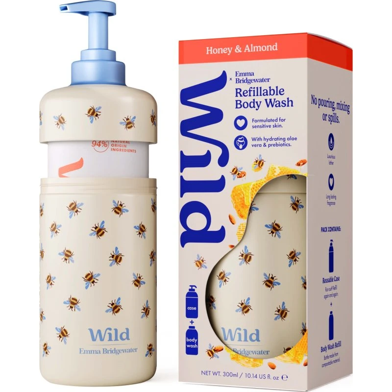 Wild Body Wash Bee Case Honey & Almond 300 ml