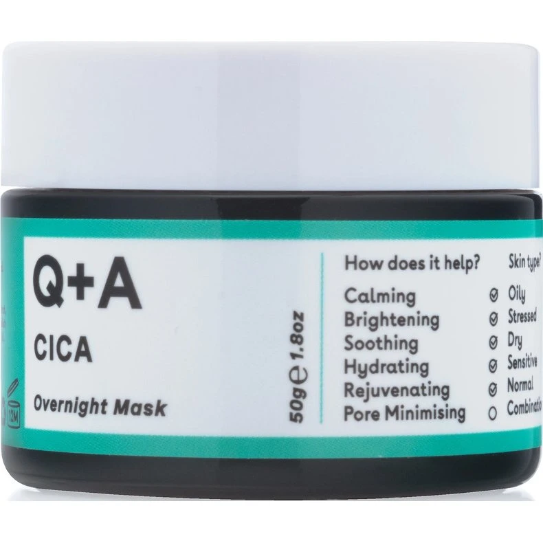 Q+A Cica Overnight Face Mask 50 g