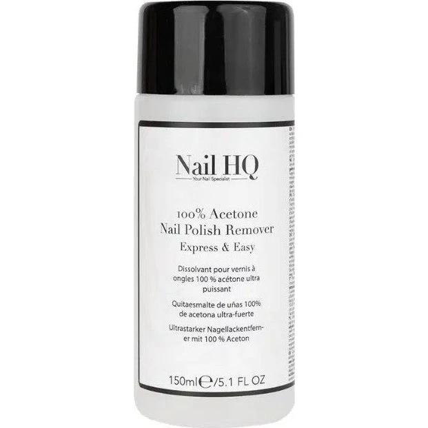 Nail HQ 100% Acetone Neglelakfjerner, 150 ml