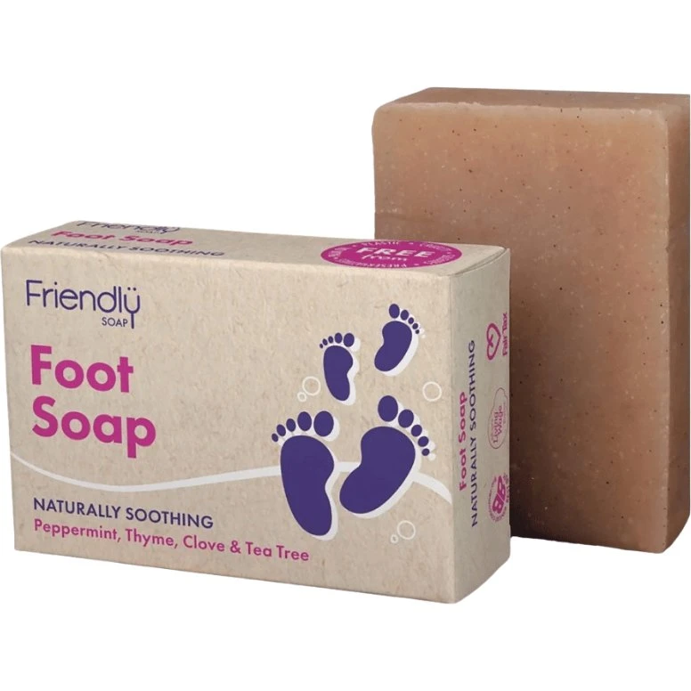 Friendly Fod Sæbe (95 g) - 100% naturlig pleje