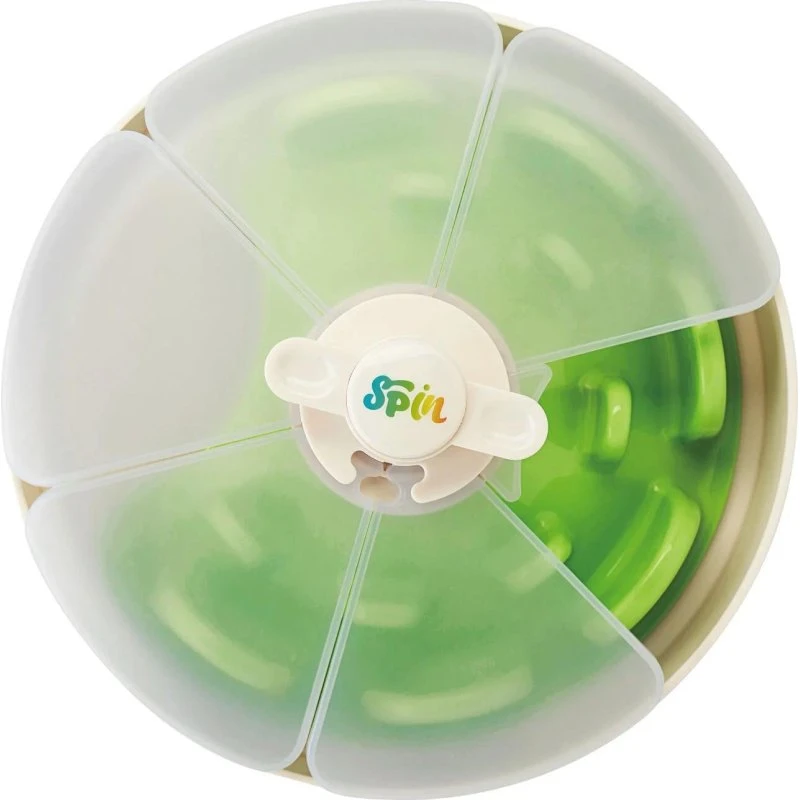 PetDreamHouse SPIN Interaktiv UFO Maze med Twister Hundeskål - Grøn