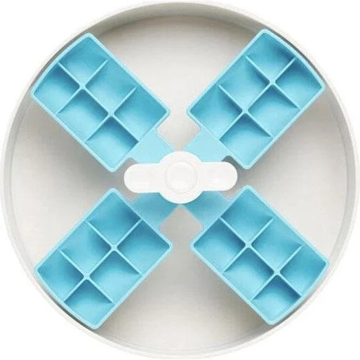 PetDreamHouse SPIN Windmill Slow Feeder Hundeskål - Blå