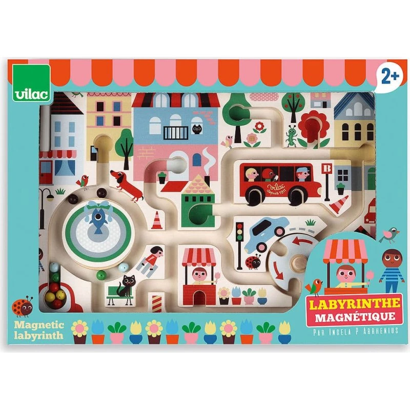 Vilac Labyrint 'Lille by' af Ingela P. Arrhenius (30x20x3 cm)
