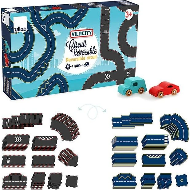 Vilacity vendbar bilbane 42 dele, sort