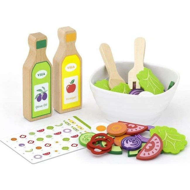 Viga 51605 Legesæt – Lille kok: Salatskål (36 dele)