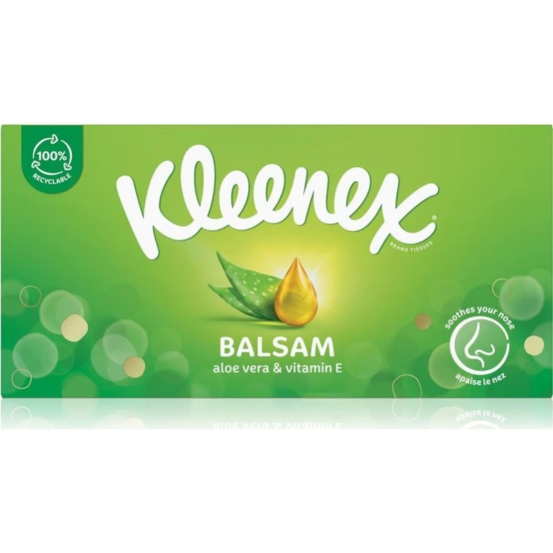 Kleenex Balsamæske med papirservietter, 64 stk