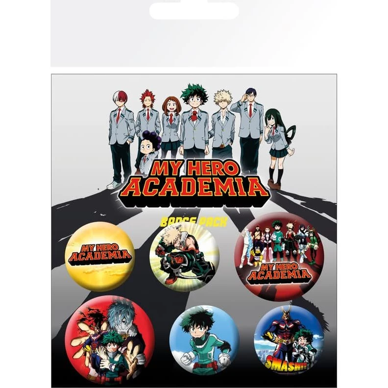 My Hero Academia Badge Pack - Mix (6 stk)