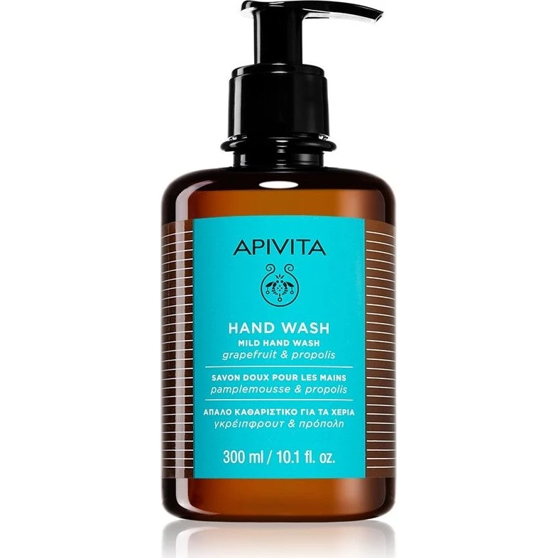 Apivita Mild sart flydende håndsæbe 300 ml
