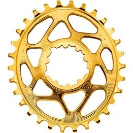 Absolute Black Oval MTB Klinge BOOST 28T Guld