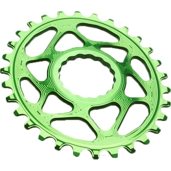Absolute Black Oval 32T klinge til Raceface - Grøn 3mm offset