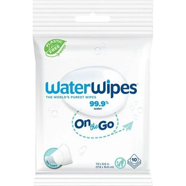 WaterWipes On the Go vandbaserede babyservietter x10 stk.