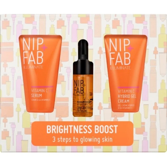 NIP+FAB Vitamin C Fix Brightness Boost Face Care Sæt (3 stk)