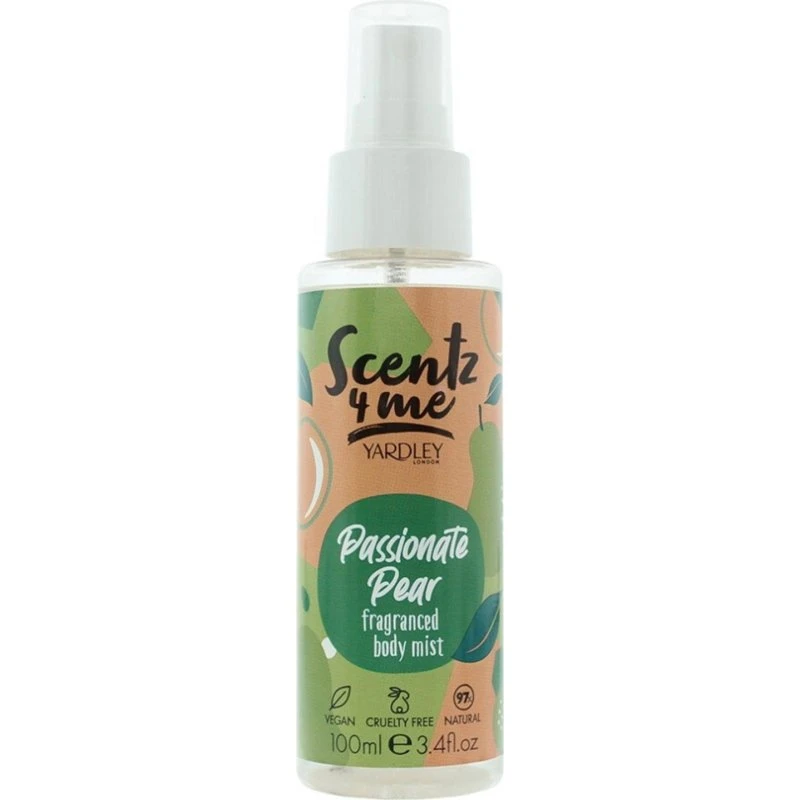 Yardley Scentz 4 Me Passionate Pear Bodyspray til kvinder, 100 ml