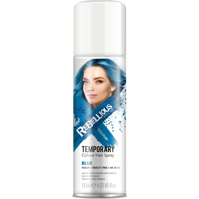 Rebellious Colour Hair Spray Blue 125 ml