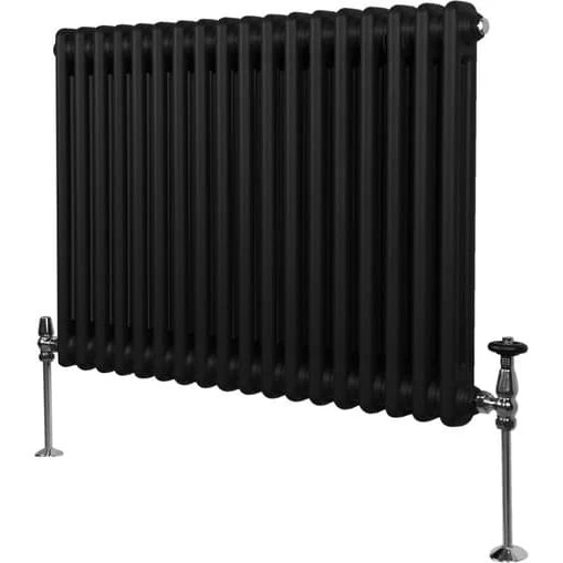 Traditionel vandret radiator i kulstofstål - 2 eller 3 søjler