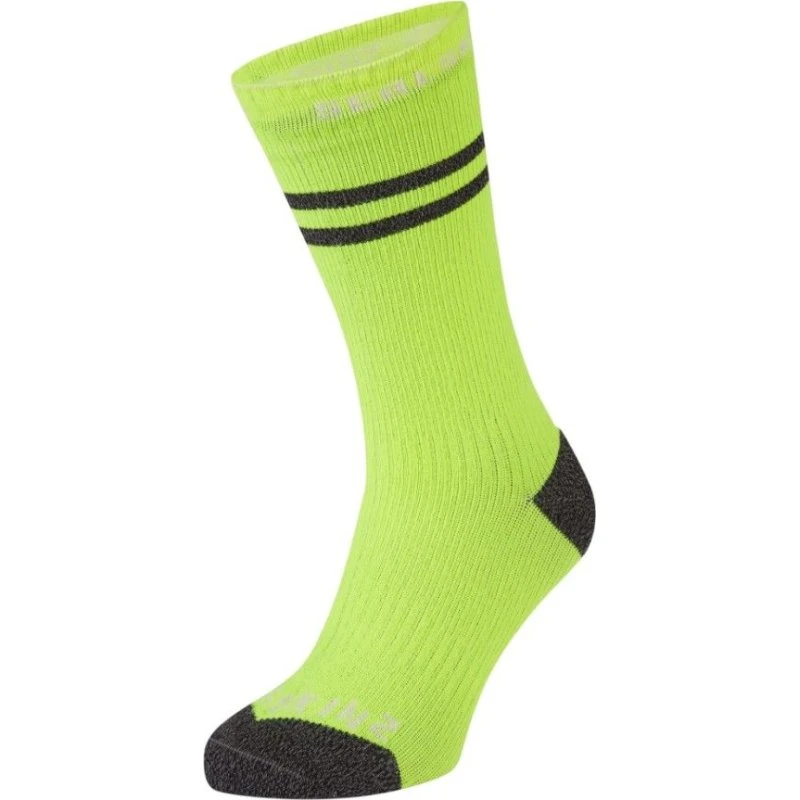 Sealskinz Scoulton vandtætte strømper - Neon Gul - Str. M