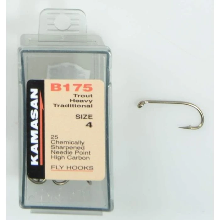 Kamasan B175 Heavy Trout - Fluekroge med brunet finish
