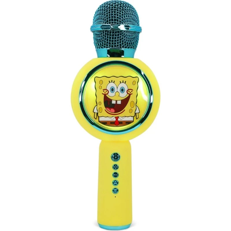 OTL SpongeBob 2-i-1 Karaoke Mikrofon med LED-lys